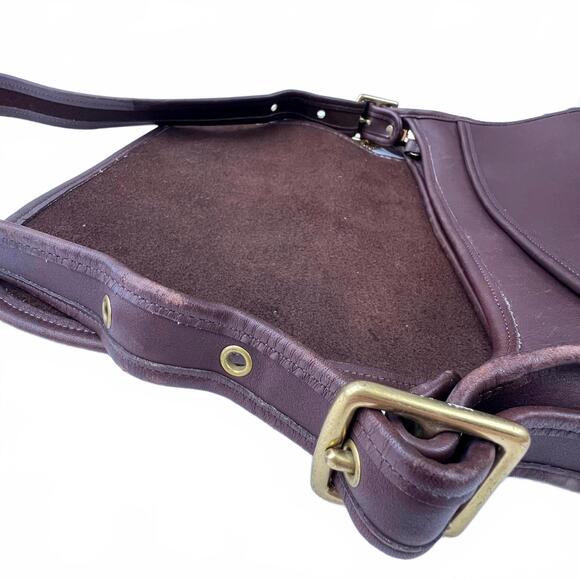 Coach Vintage 9951 Legacy Patricia Flap Bag Brown Glovetanned Leather Crossbody - Picture 9 of 9